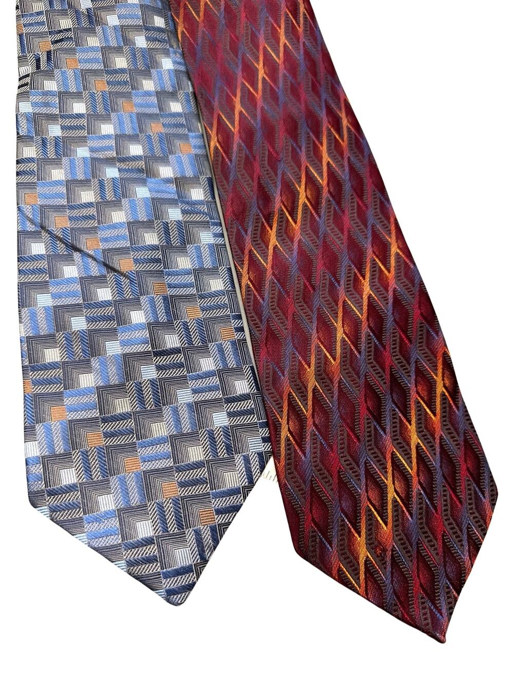 Vintage Pair of Fusion FX Silk Neckties